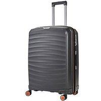 Rock Luggage Sunwave Medium 8-Wheel Suitcase - Charcoal
