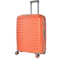 Rock Luggage Sunwave Medium 8-Wheel Suitcase - Peach