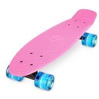 Xootz 22" Skateboard With Led Wheels - Pink