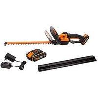Worx 20V 45Cm Cordless Hedge Trimmer With X2 2.0Ah Batteries & Charger