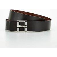 Hugo Zita Italian Leather Reversible Belt - Black/Brown
