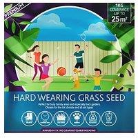 You Garden Multi Purpose & Hard-Wearing Grass Seed Mix Back Lawn 1Kg