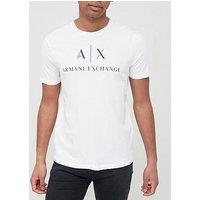 Armani Exchange Ax Logo Print Slim Fit T-Shirt - White