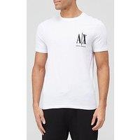 Armani Exchange Icon Small Logo Regular Fit T-Shirt - White