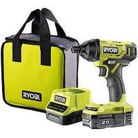 Ryobi R18Id2-120S 18V One+ Cordless Impact Driver Starter Kit (Includes 1 X 2.0Ah Battery)
