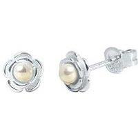 The Love Collection Sim Pearl Flower Studs