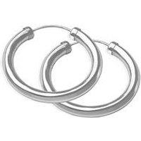 The Love Collection The Love Silver 24Mm Chunky Tube Hoops