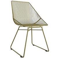 Cosmoliving By Cosmopolitan Ellis Accent/Dining Chair - Gold Metal