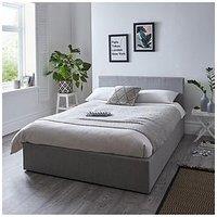 The Very Collection Alexis End Lift Up Storage Ottoman Bed With Mattress Options (Buy & Save!) - Grey - Fsc Certified - Bed Frame With Microquilt Mattress