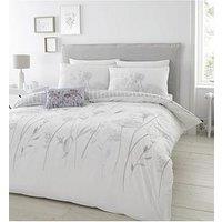 Catherine Lansfield Meadowsweet Floral Duvet Cover Set - White