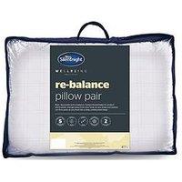 Silentnight Wellbeing Re-Balance 1% Carbon Pillow Pair