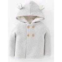 Mini V By Very Baby Unisex Knitted Cardigan - Grey