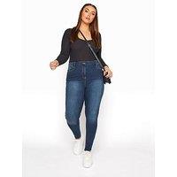 YOURS FOR GOOD Women's  For Good Indigo Blue Skinny Stretch Ava Jeans Blue Size