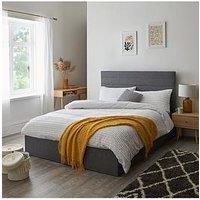 Very Home Lennox Fabric Bed Frame With Mattress Options (Buy And Save!) - Bed Frame With Memory Mattress