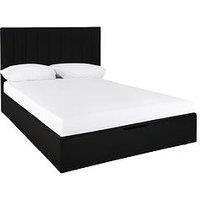 Very Home Nova Faux Leather End Lift Up Storage Ottoman Bed With Mattress Options (Buy & Save!) - Bed Frame With Memory Mattress