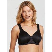Miss Mary Of Sweden Smooth Lacy Underwired T-Shirt Bra - Black