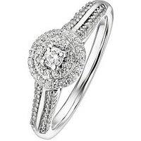 Love Diamond 9Ct White Gold 0.25Ct Diamond Ring