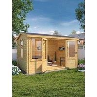 Mercia 4M X 3M Reverse Apex Log Cabin - 19Mm - Pefc Certified