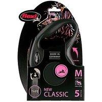 Flexi Classic Black 5M Tape Dog Lead Medium