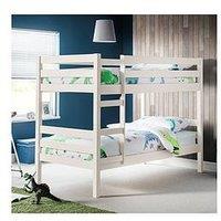 Julian Bowen Camden Bunk Bed With Spring Mattresses Option - White - Bed Frame Only