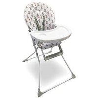 My Babiie Mbhc1 Dani Dyer Elephants Compact Highchair - Grey