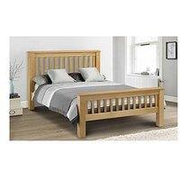 Julian Bowen Amsterdam Solid Oak/Oak Veneer Oak Bed Frame - Super King