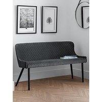 Julian Bowen Luxe High Back Bench - Grey
