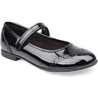 Start-Rite Impress Patent Leather Girls Mary Jane School Shoes - Black