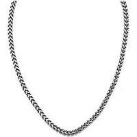 The Love Collection Men'S 20" Franco 5Mm Thick Steel Chain