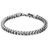 The Love Collection Men'S 8" Franco 5Mm Thick Steel Chain