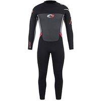 Osprey Action Sports Origin Mens Long Wetsuit - 3Mm - Black / Red / Grey