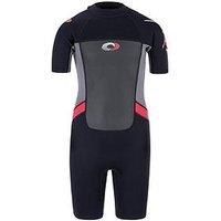 Osprey Origin Boys Shorty Wetsuit (Black/Red)