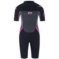 Osprey Origin Girls Shorty Wetsuit Black/Pink