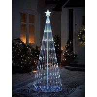 Very Home 6Ft White Waterfall Led Outdoor Christmas Tree Light