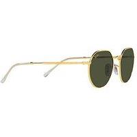 Ray-Ban Jack Round Metal Sunglasses - Gold