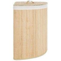 Very Home Bamboo Corner Laundry Hamper