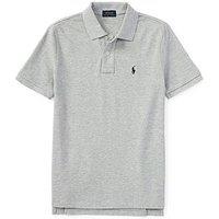 Ralph Lauren Boys Classic Short Sleeve Polo Shirt - Grey Marl