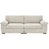 Very Home Amalfi 4 Seater Fabric Sofa - Silver - Fsc Certified