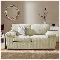 Very Home Amalfi Standard Back Fabric 2 Seater Sofa - Silver - Fsc Certified