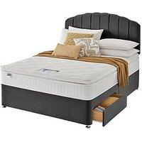 Silentnight Ava 1000 Pocket Pillowtop Eco Medium Firm Divan Bed (Headboard Included) - Velvet