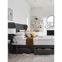 Silentnight 1000 Pocket Eco Pillowtop Divan Bed With Storage Options (Headboard Included) - Medium Firm - Shea Velvet