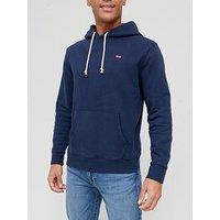 Levi'S Embroidered Logo Overhead Hoodie - Navy