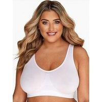 Yours Seamless Unpadded Bra - White