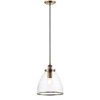 Very Home Jamey Glass Pendant - Brass