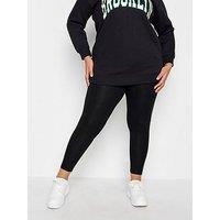 Yours Viscose Elastane 2 Pack Legging - Black