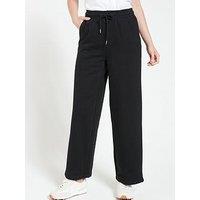 Everyday Wide Leg Jogger - Black