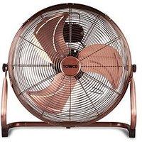 Tower T662000C High-Speed Velocity Floor Fan With Adjustable Tilt, Long-Life Motor, 18 Inch, 100W, Copper