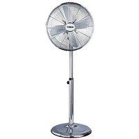 Tower T637000 16 Inch Metal Pedestal Fan With 3 Speeds - Chrome