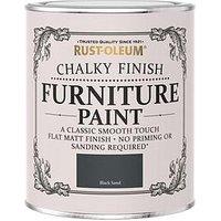 Rust-Oleum Chalky Furniture Paint Black Sand 750Ml