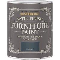 Rust-Oleum Satin Finish Furniture Paint In Evening Blue &Ndash; 750 Ml Tin